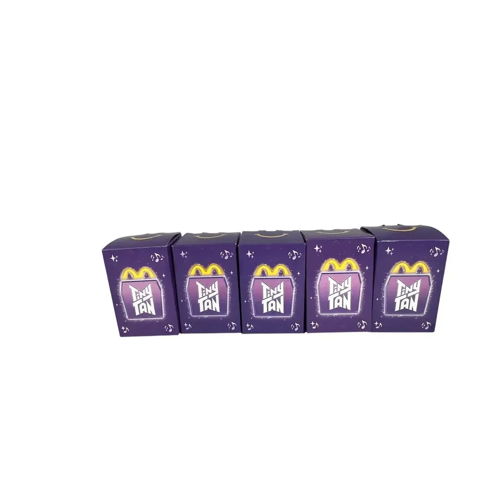 MCDONALDS BTS TinyTAN Happy Meal Toy Lot 5 RM Jin SUGA Jimin V Boxes Cards